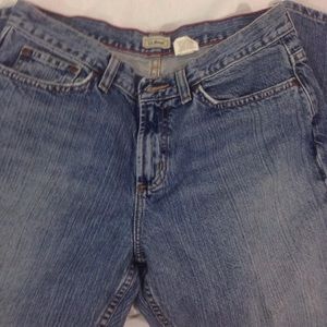 LL Bean Ladies Blue Jeans Size 10P Inseam 26"